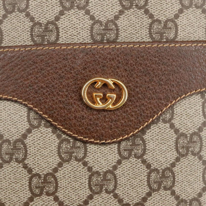 GUCCI GG Supreme Web Sherry Line Tote Bag PVC Beige Gold 002 123 6487  98704
