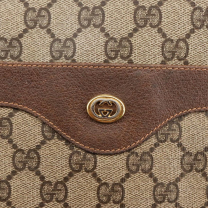 GUCCI GG Supreme Web Sherry Line Tote Bag PVC Beige Gold 89 02 003  98727