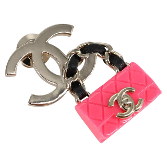 CHANEL COCO Mark Brooch metal Silver CC 98931
