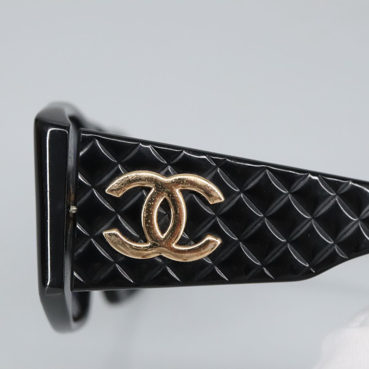 CHANEL Sunglasses plastic Black CC 99518
