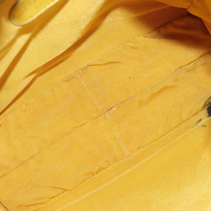 CHANEL Matelasse Hand Bag Lamb Skin Yellow CC 99932