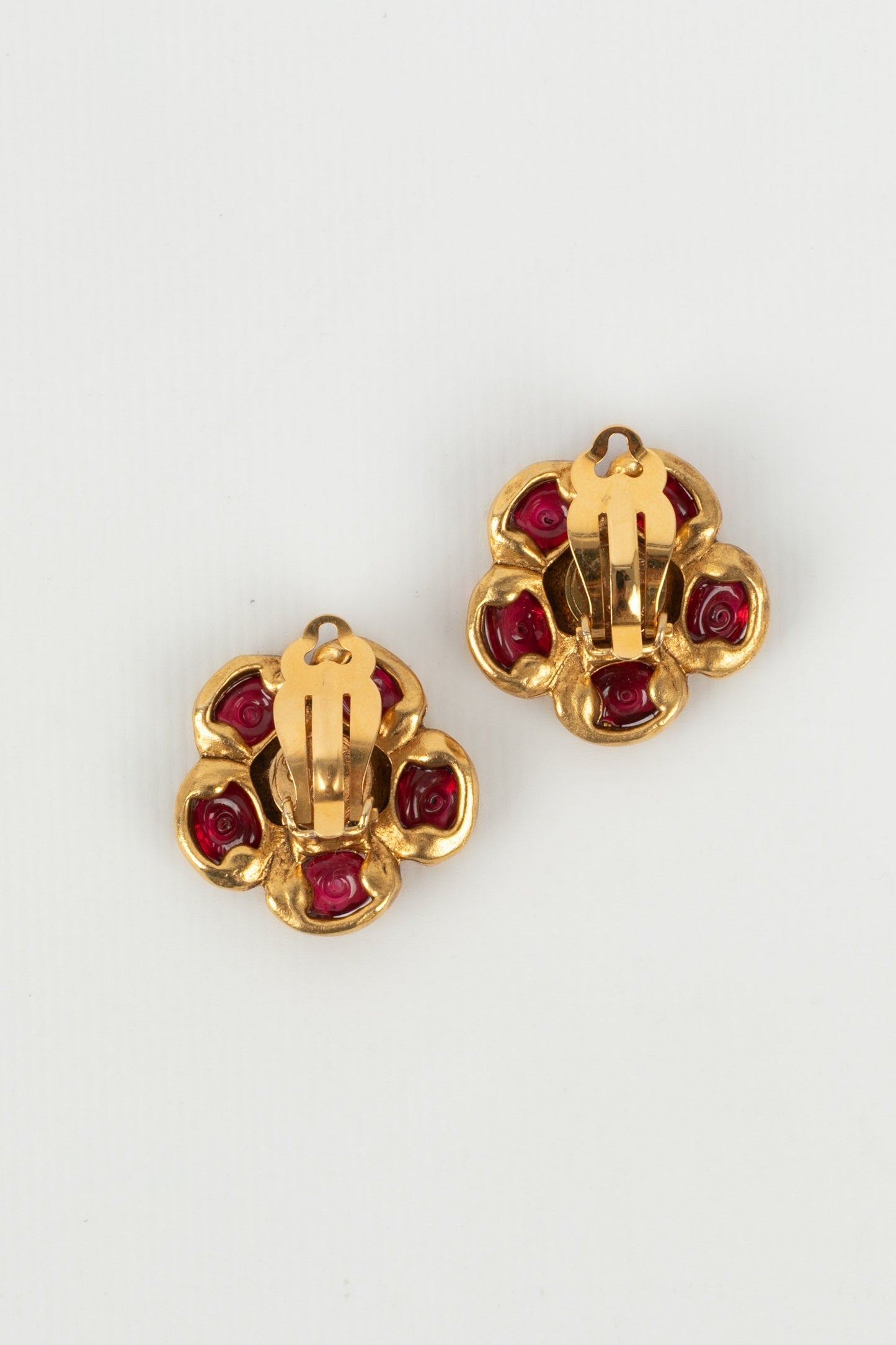 Boucles d'oreilles fleurs Chanel