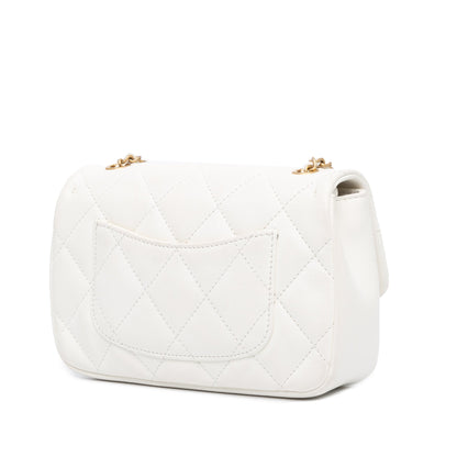 Chanel Sac Mini Quilted Lambskin Heart Charms Flap