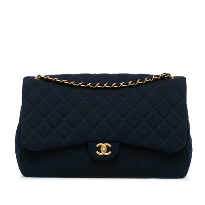 Chanel Sac XL Classic Jersey Single Flap