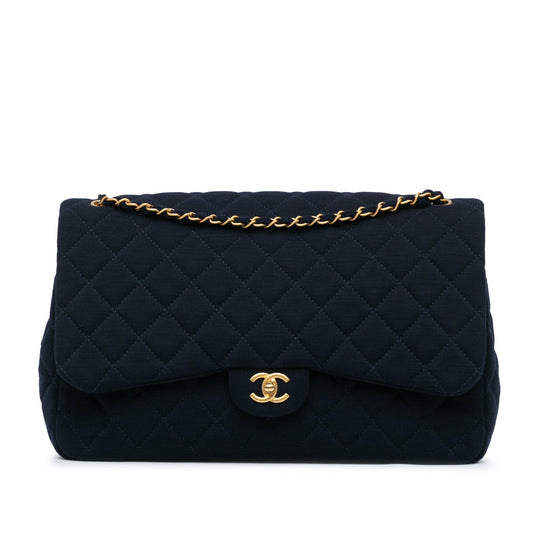 Chanel Sac XL Classic Jersey Single Flap