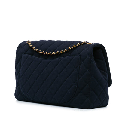 Chanel Sac XL Classic Jersey Single Flap