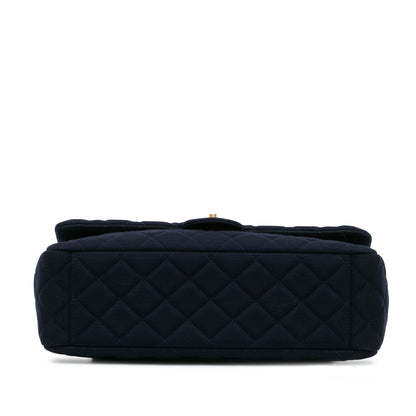 Chanel Sac XL Classic Jersey Single Flap