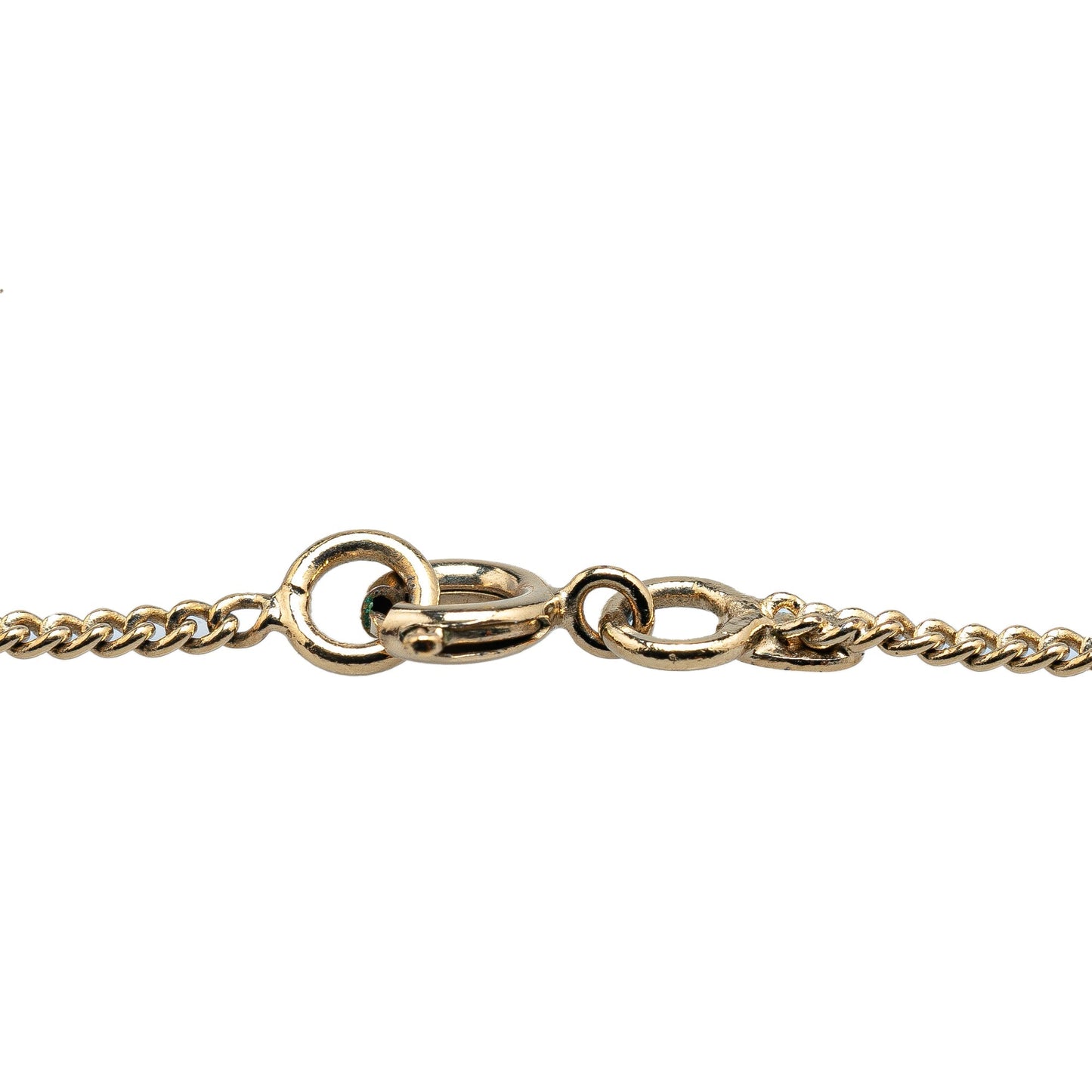 Gold Chanel Gold Plated CC No. 5 Perfume Bottle Charm Bracelet