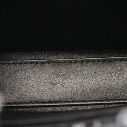 Black Chanel Nano Tweed Kelly Clutch on Chain Satchel