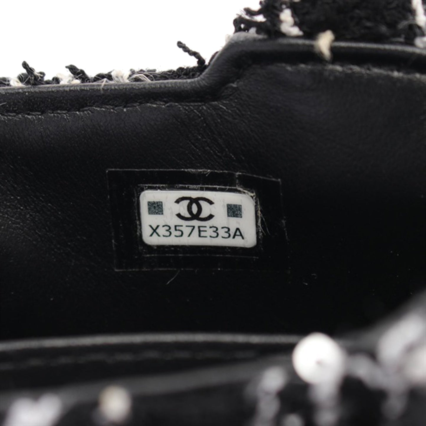 Black Chanel Nano Tweed Kelly Clutch on Chain Satchel