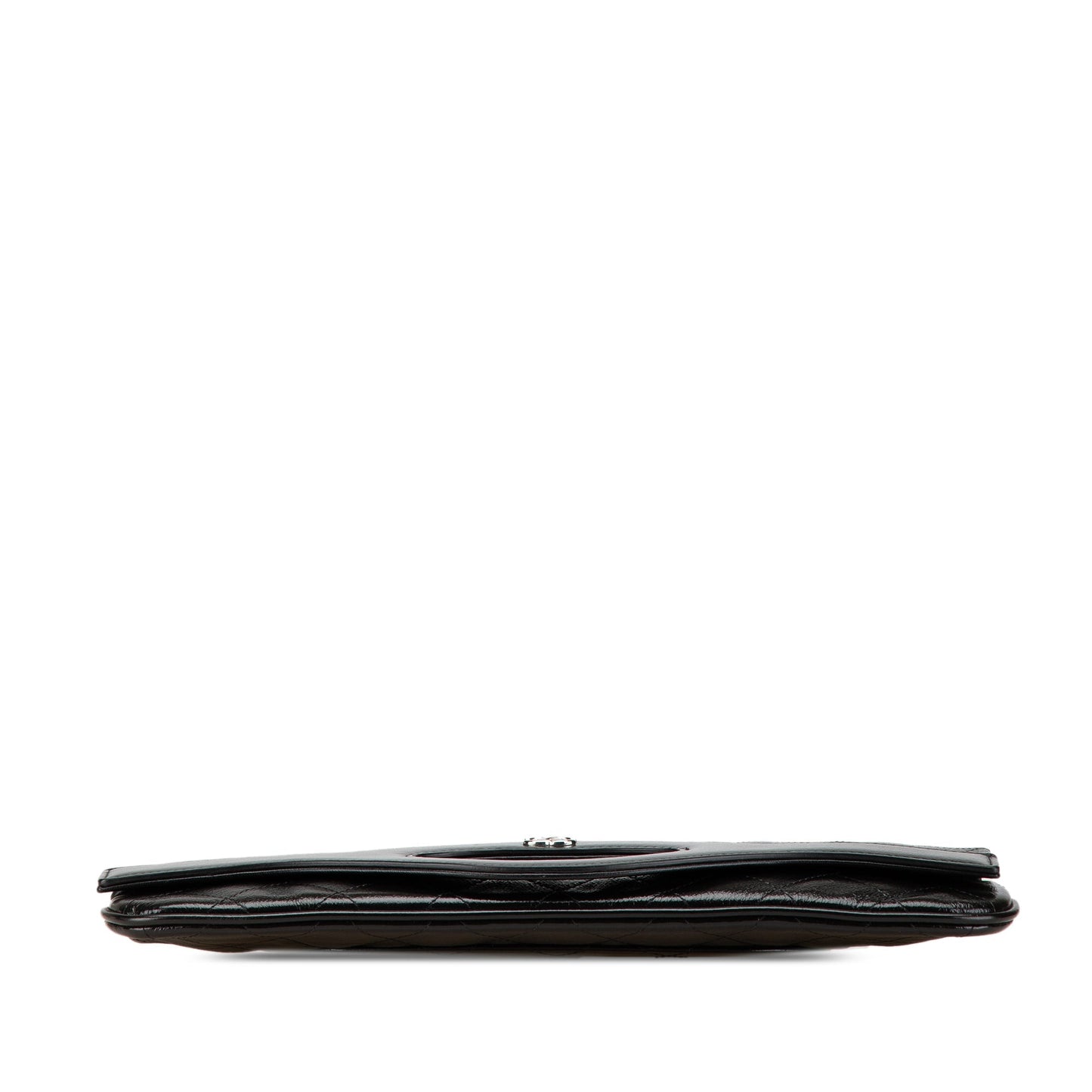 Black Chanel Large Shiny Crumpled Calfskin 31 Clutch