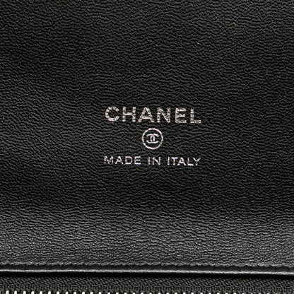 Black Chanel Large Shiny Crumpled Calfskin 31 Clutch