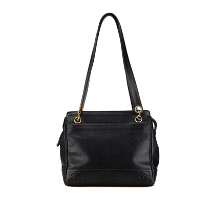 Black Chanel Triple CC Caviar Shoulder Bag