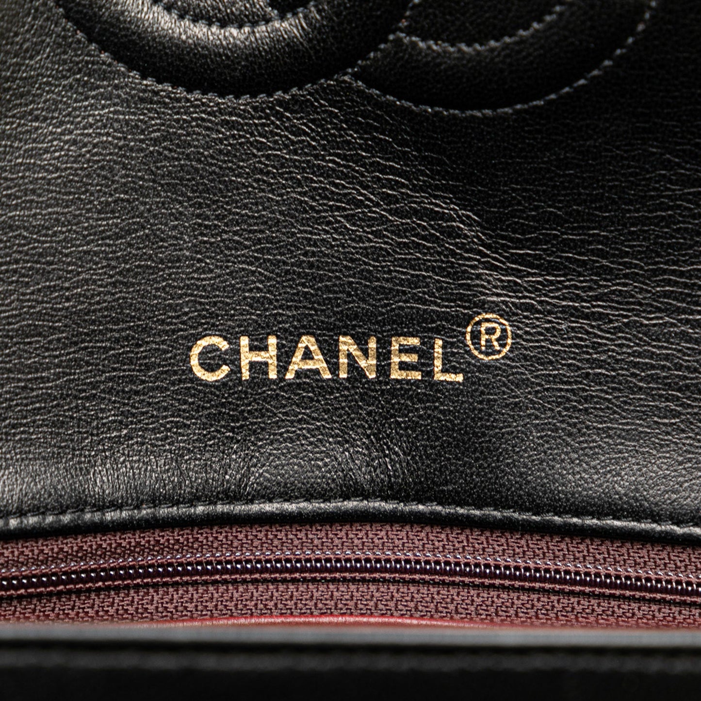 Black Chanel CC Bicolor Quilted Lambskin Single Flap Shoulder Bag