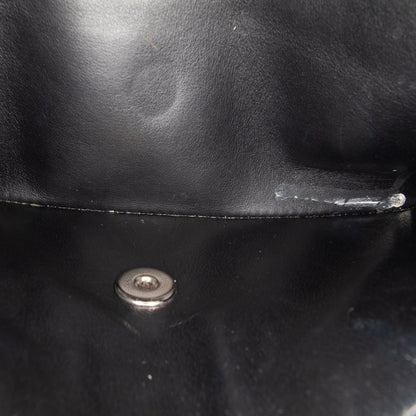 Black Chanel Jumbo Classic Patent Double Flap Shoulder Bag