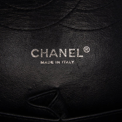 Black Chanel Jumbo Classic Patent Double Flap Shoulder Bag