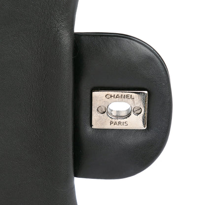 Black Chanel Jumbo Classic Patent Double Flap Shoulder Bag