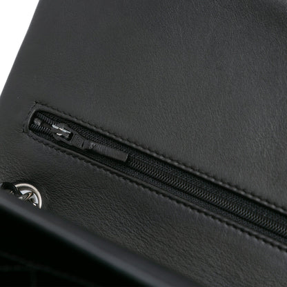 Black Chanel Jumbo Classic Patent Double Flap Shoulder Bag