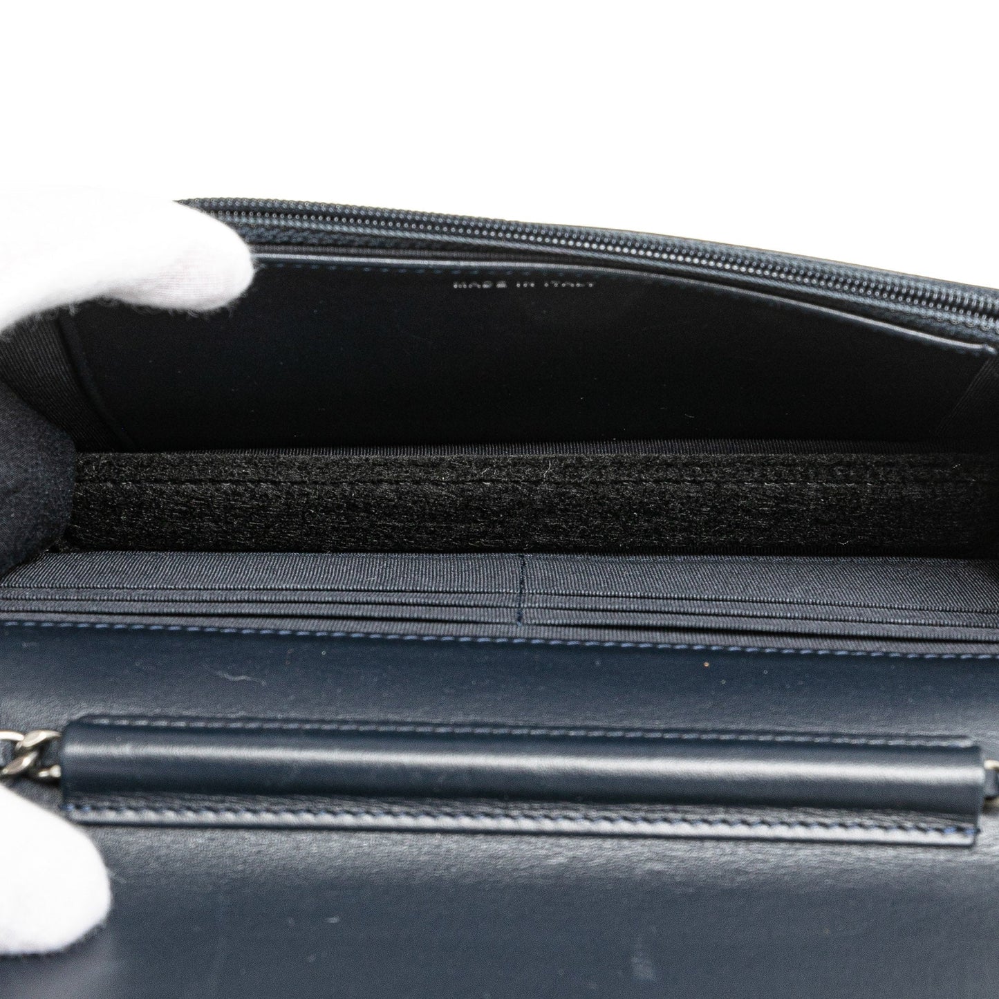 Black Chanel Quilted Aged Calfskin Gabrielle Wallet On Chain Crossbody Bag