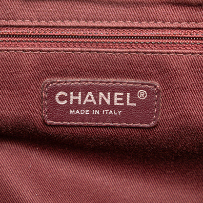 Black Chanel Aged Calfskin Portobello Bowler Bag
