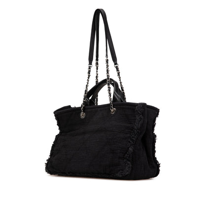 Black Chanel Medium Double Face Deauville Satchel