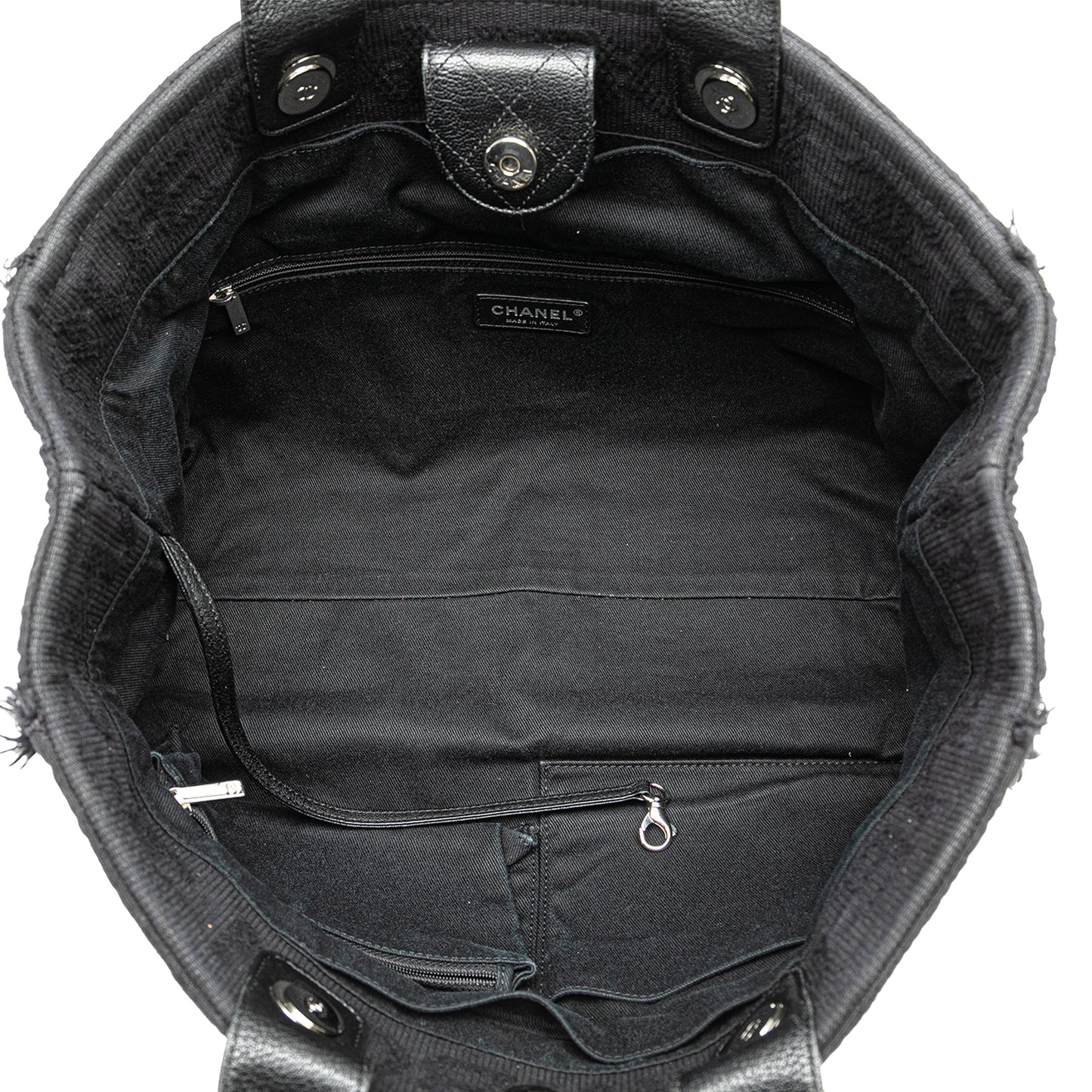 Black Chanel Medium Double Face Deauville Satchel