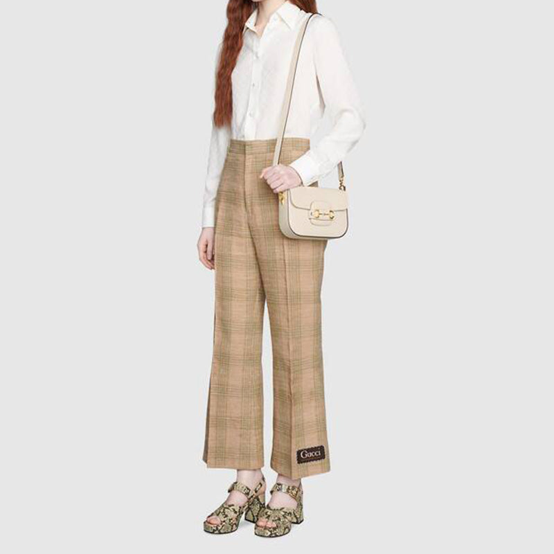 (WMNS) Gucci Horsebit 1955 Retro Shoulder Messenger Bag 'Cream White' 658574-18YSG-9068
