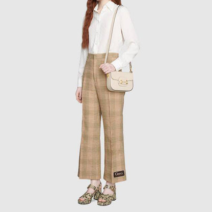 (WMNS) Gucci Horsebit 1955 Retro Shoulder Messenger Bag 'Cream White' 658574-18YSG-9068