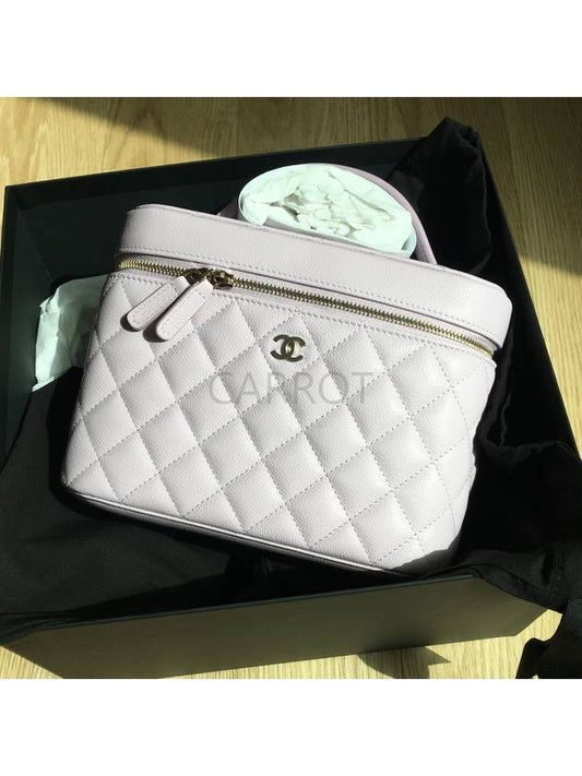 Chanel Vanity Bag Cosmetic Pouch Caviar 24S AP2573