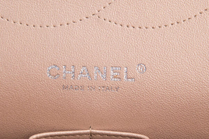 Chanel 2017 Jumbo Pink Iridescent Caviar Togo Leather Handbag