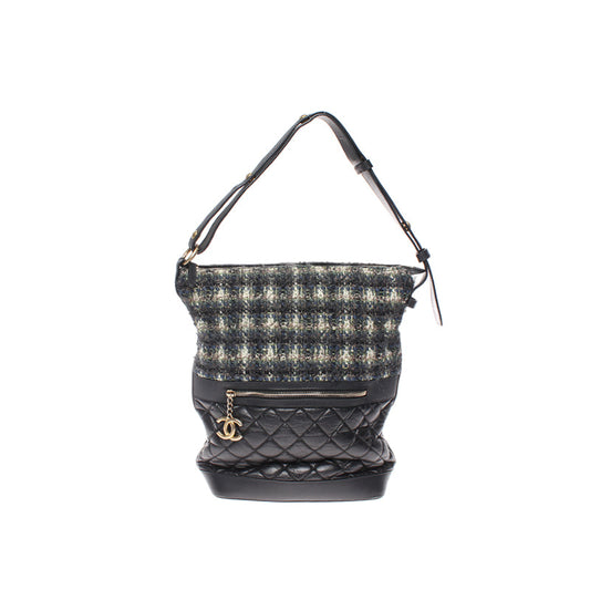 Chanel Tweed and Lambskin Tote Bag Leather Tote Bag in New Condition