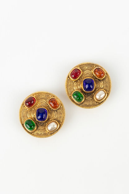 Boucles d'oreilles byzantines Chanel 1984