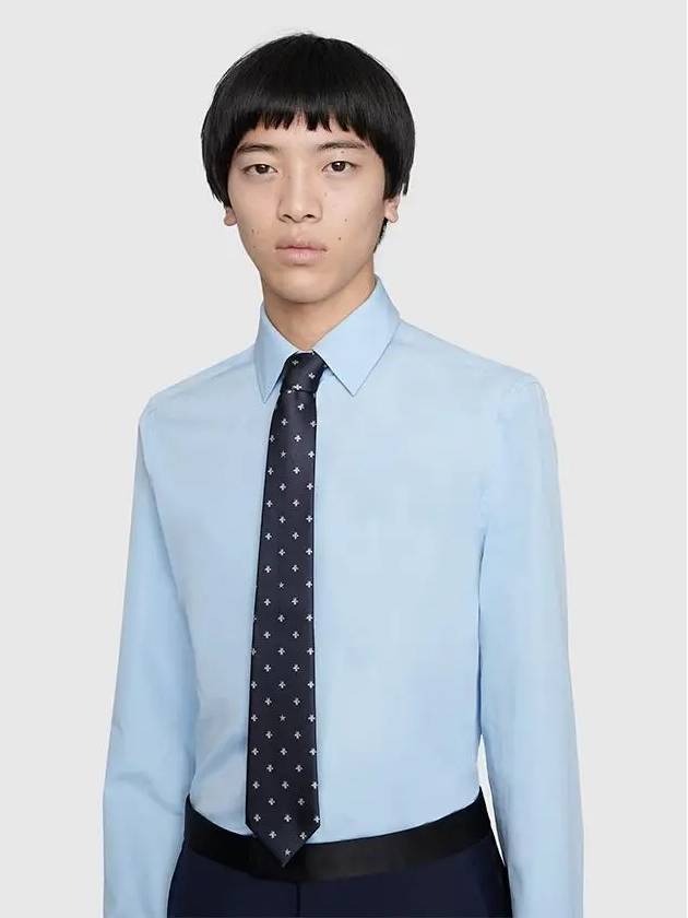 Gucci Bee Silk Tie Navy