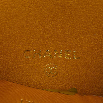 Chanel Caviar Skin Mini Pochette Crossbody Bag Yellow