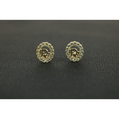 ExcellentRank SA Dior CD Rhinestone Necklace Earring Set S24111803