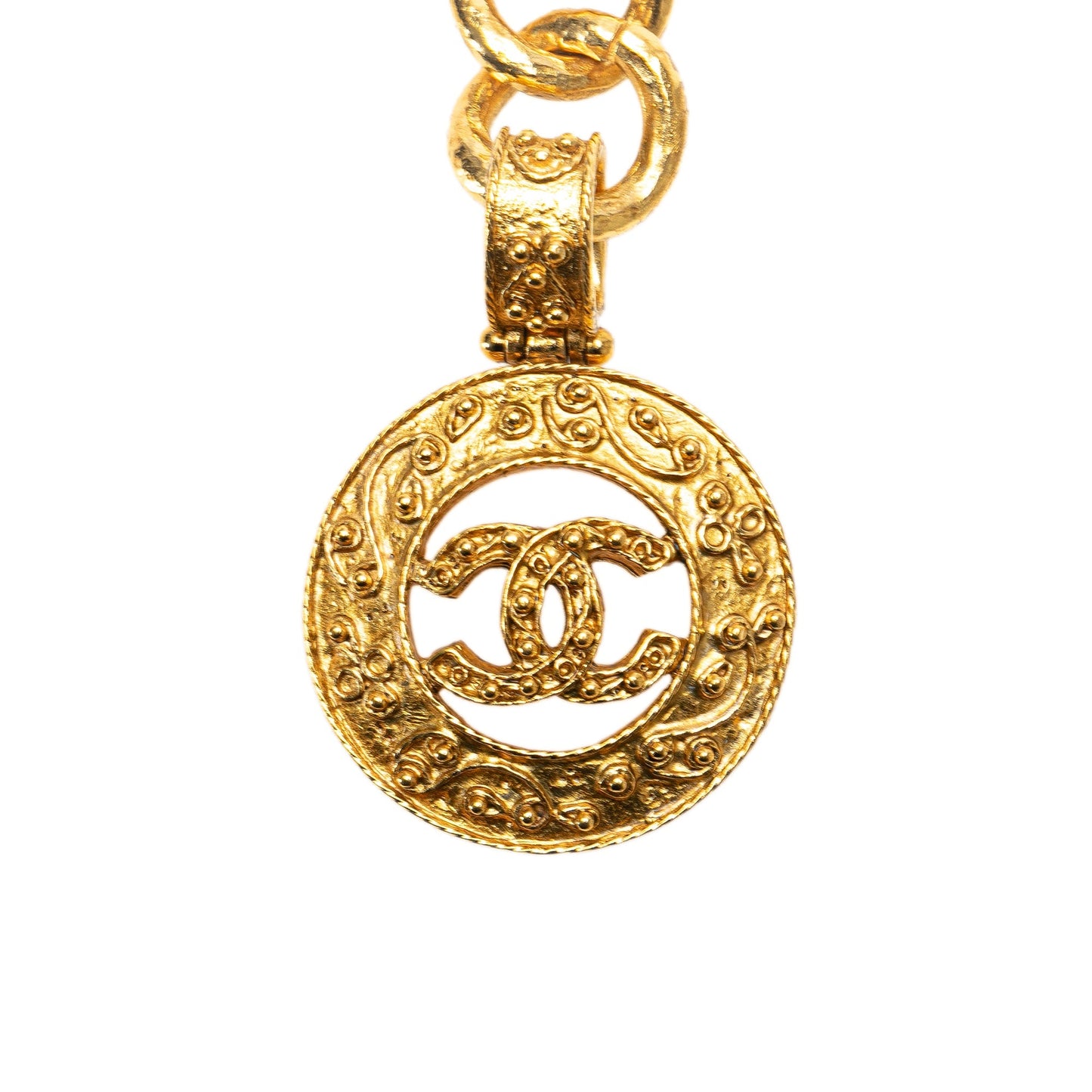 Gold Chanel Gold Plated CC Chain Belt