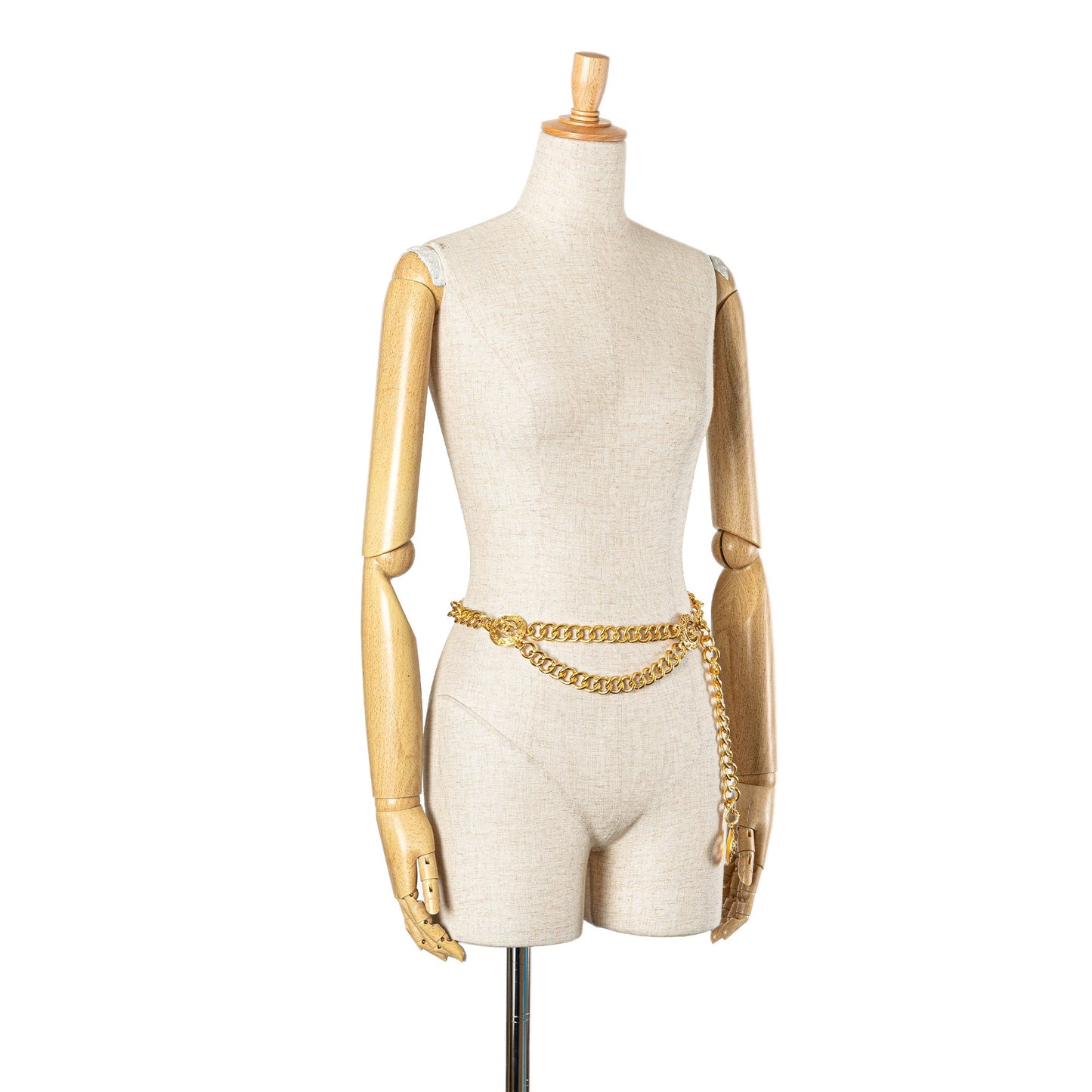 Gold Chanel Gold Plated CC Chain Belt