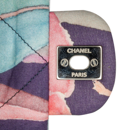 Blue Chanel Quilted Jungle Jeans Flap Shoulder Bag