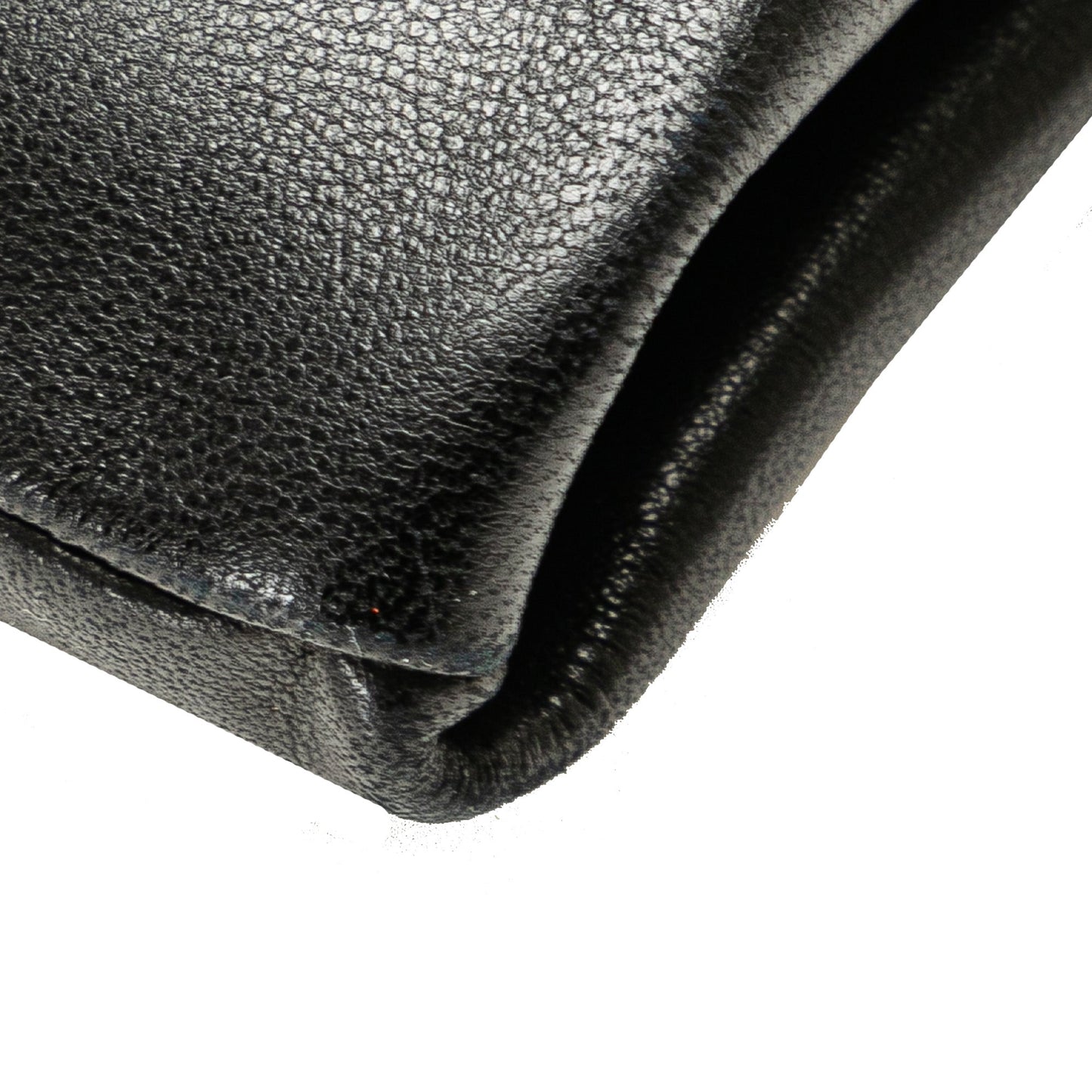 Black Chanel Lambskin Bow Long Clutch