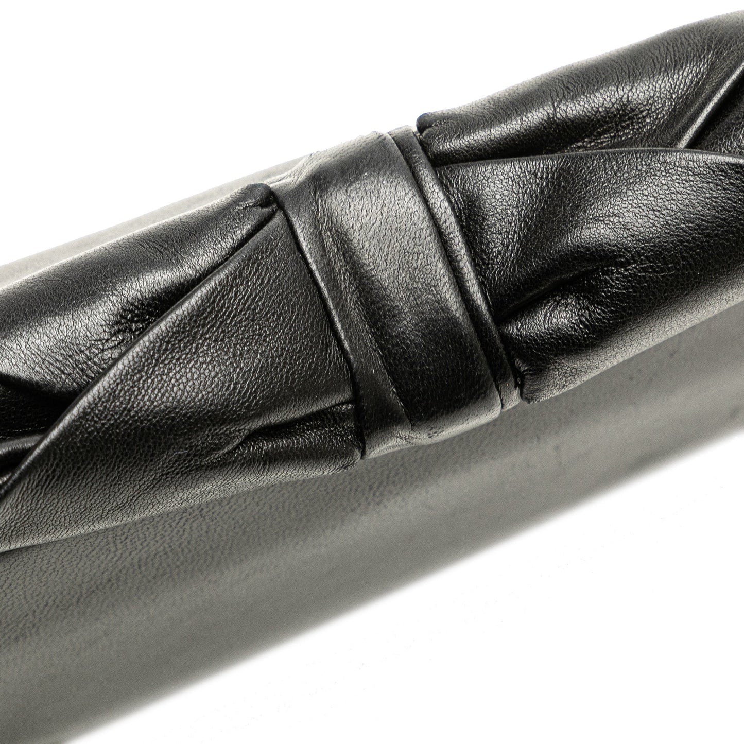 Black Chanel Lambskin Bow Long Clutch