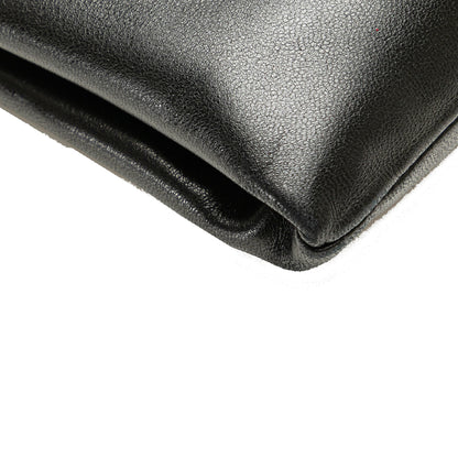 Black Chanel Lambskin Bow Long Clutch