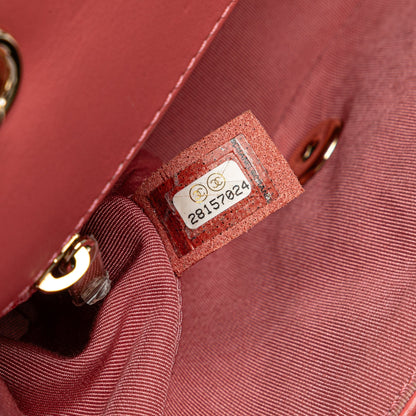 Chanel Sac Mini Chevron Calfskin Statement Flap