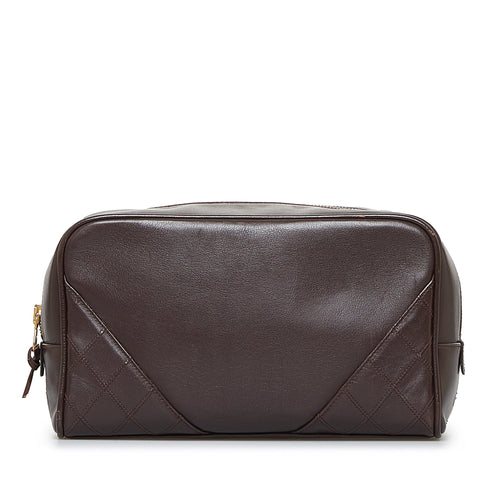 Brown Chanel Leather Pouch