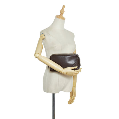 Brown Chanel Leather Pouch
