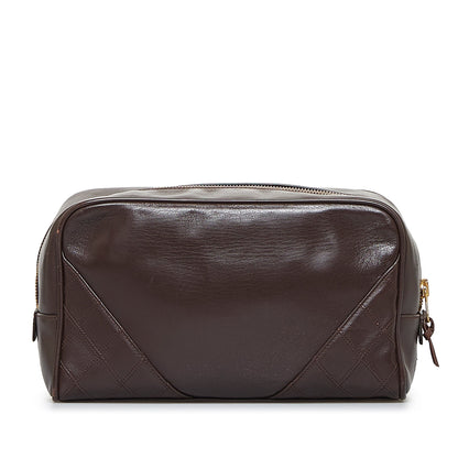 Brown Chanel Leather Pouch