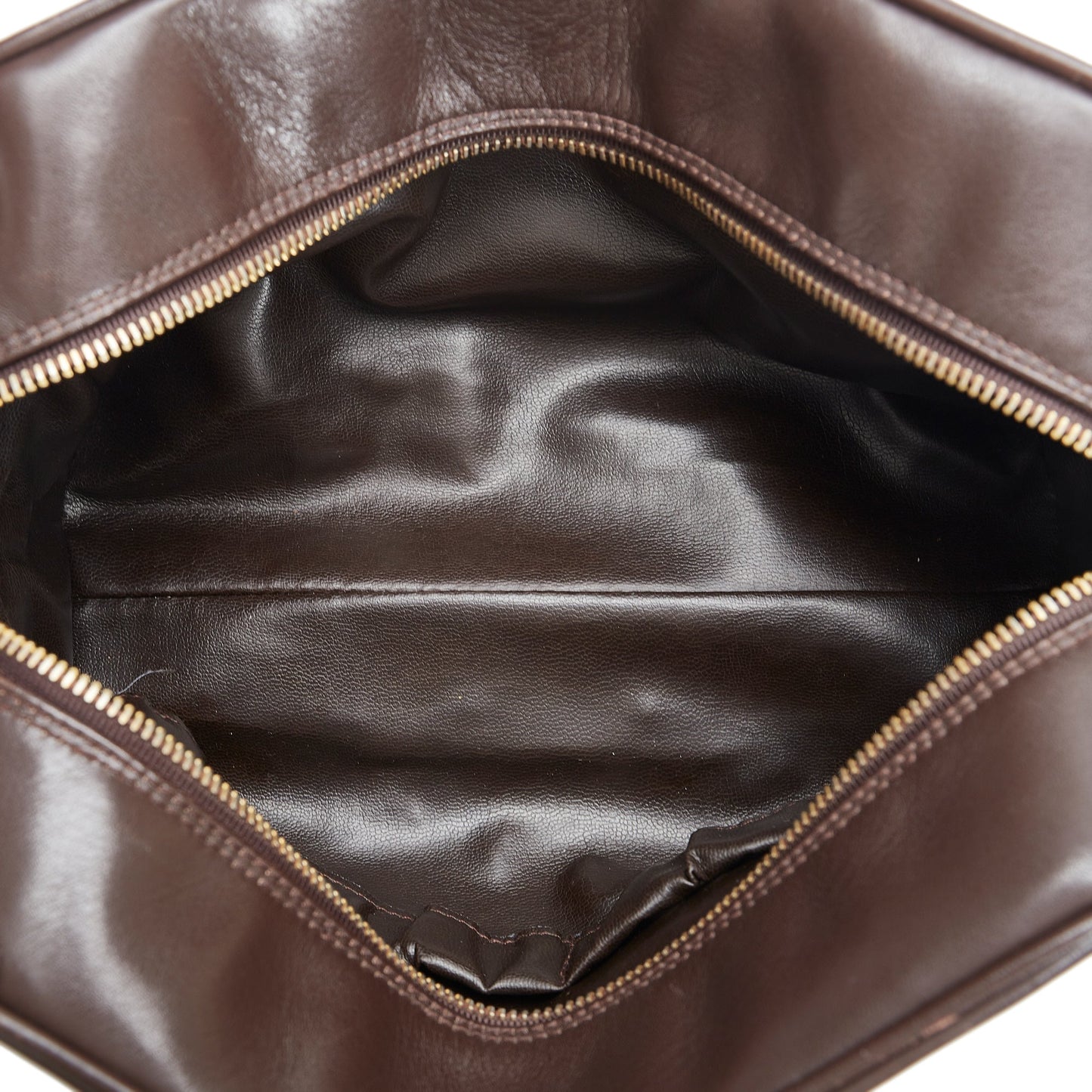Brown Chanel Leather Pouch