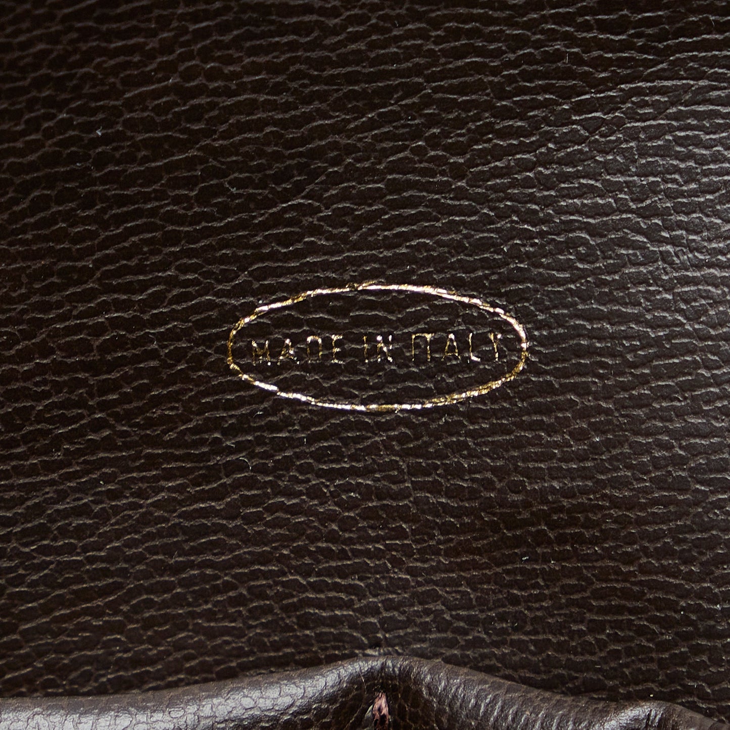 Brown Chanel Leather Pouch