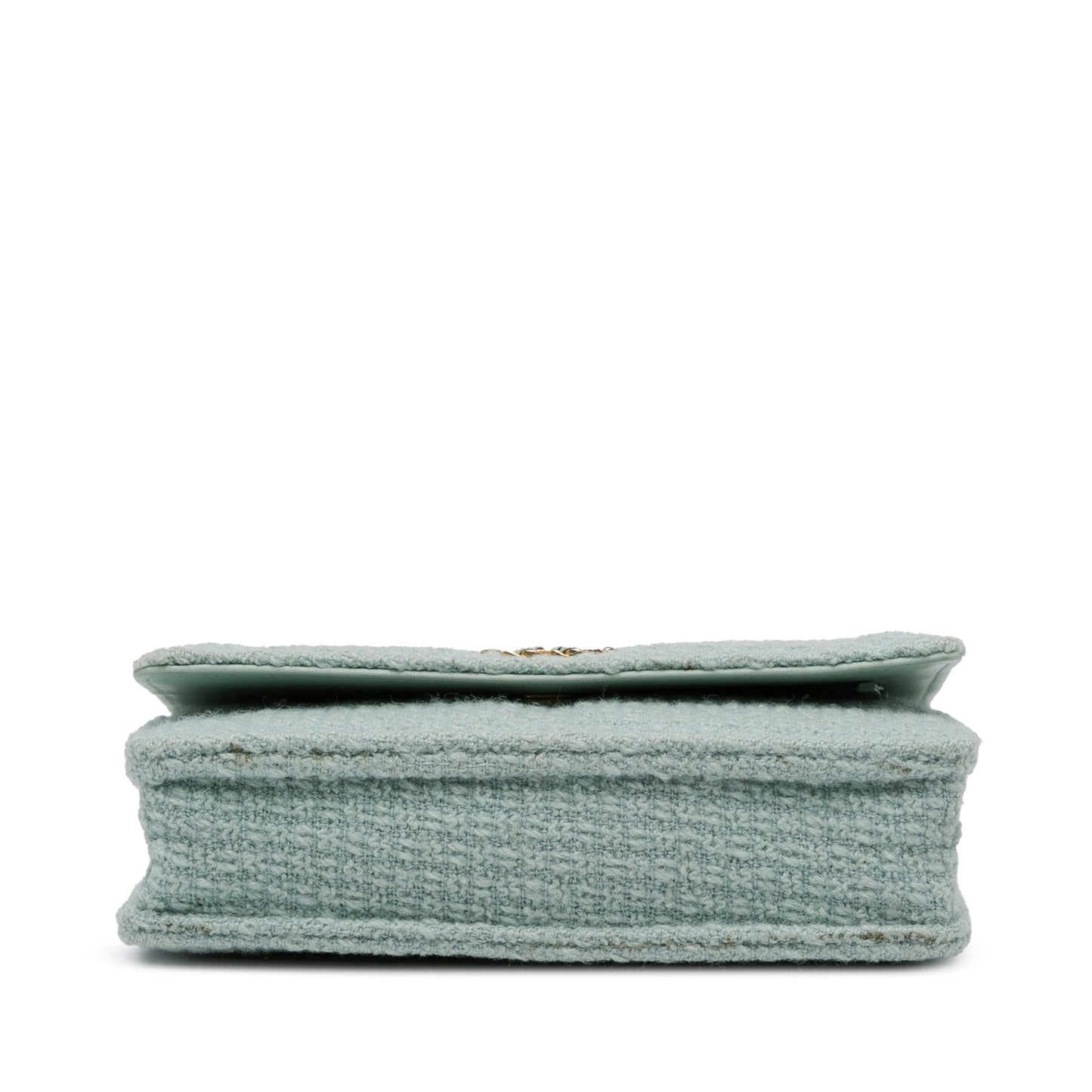 Blue Chanel Tweed 19 Wallet On Chain Satchel
