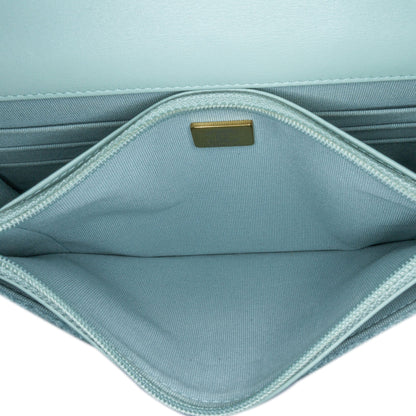 Blue Chanel Tweed 19 Wallet On Chain Satchel