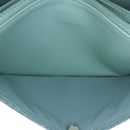 Blue Chanel Tweed 19 Wallet On Chain Satchel